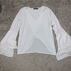 Elegant White Women's Top size S